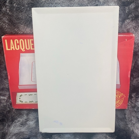 Vintage Lacquerware Tray - Red and White with cute coupon book - Picture 9 of 16